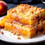 sugar free peach crumble bars
