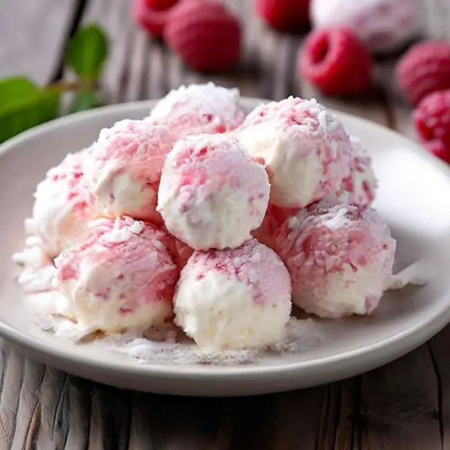 sugar free raspberry cheesecake bites