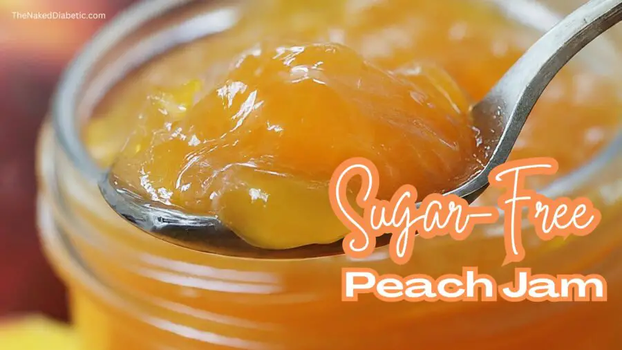 image for sugar free peach jam