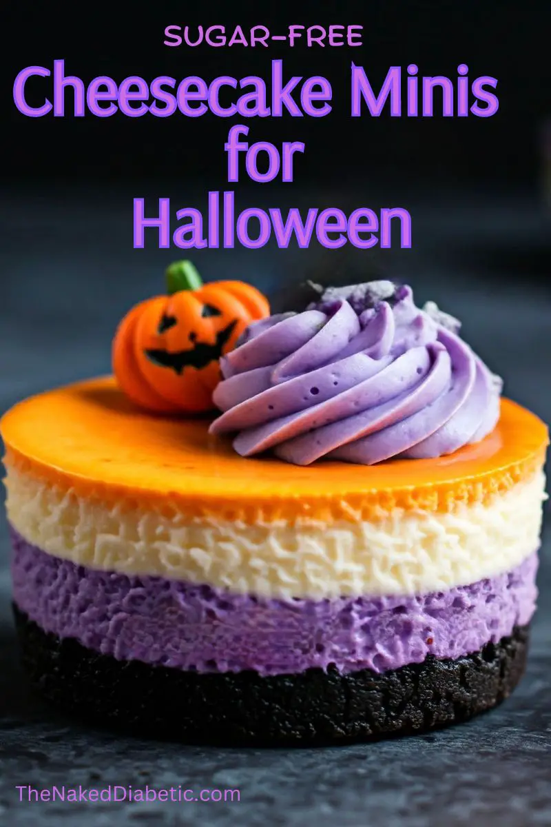 mini sugar free cheesecake for halloween