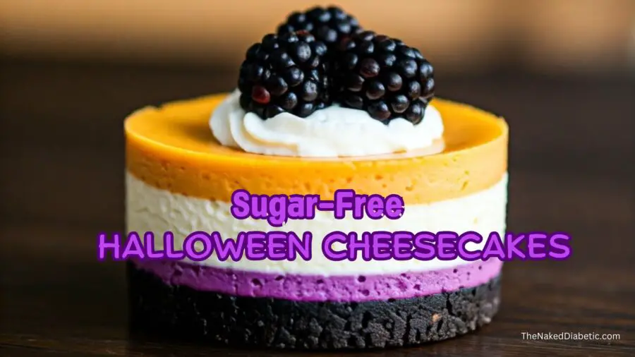 Sugar Free Halloween Cheesecakes