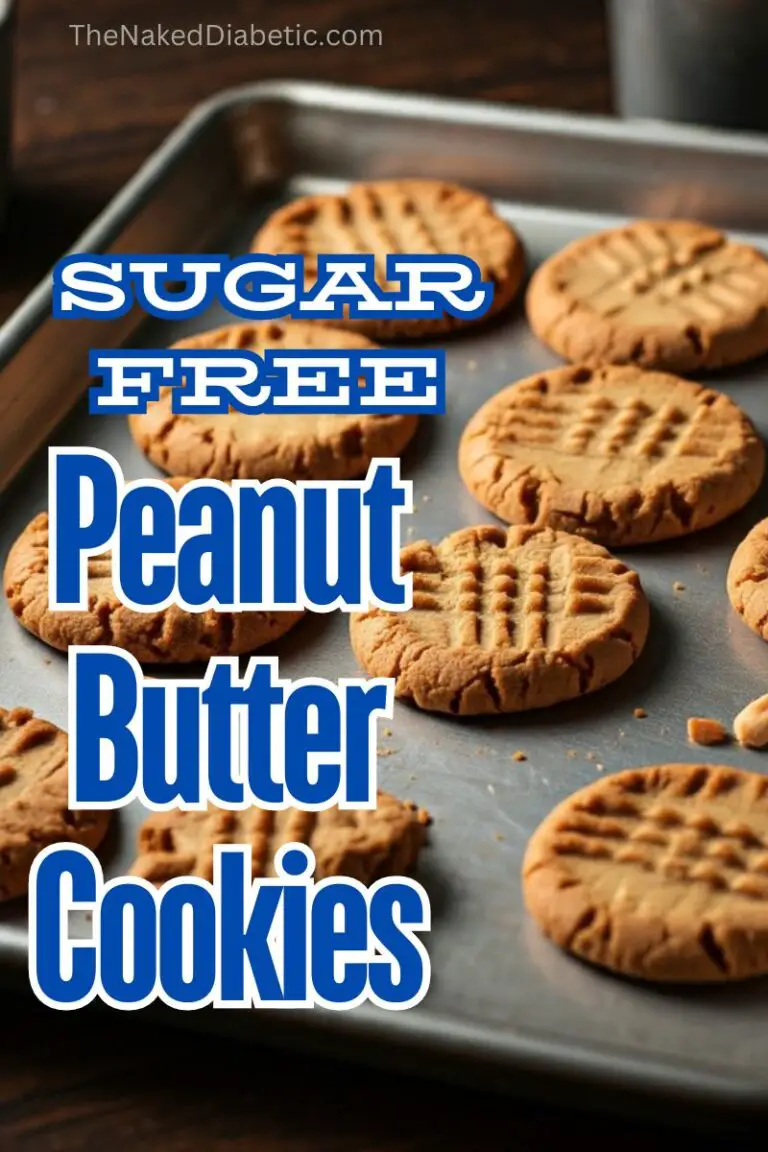Simple to Make Diabetic Friendly Sugar Free Peanut Butter Cookies.