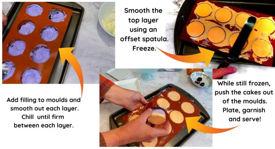 making sugar free Halloween cheesecakes