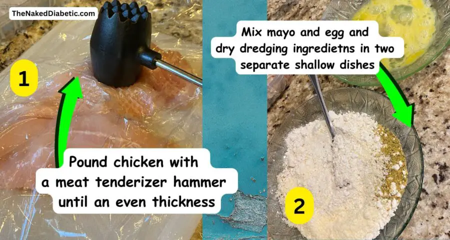 making Low carb Creamy Mushroom Chicken