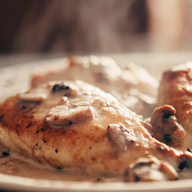 low carb creamy mushroom chicken