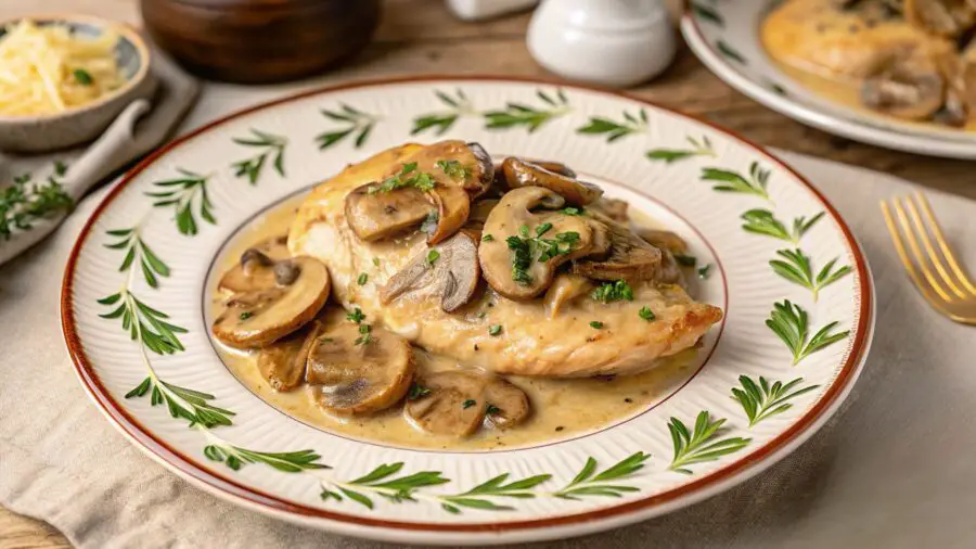 low carb creamy mushroom chicken