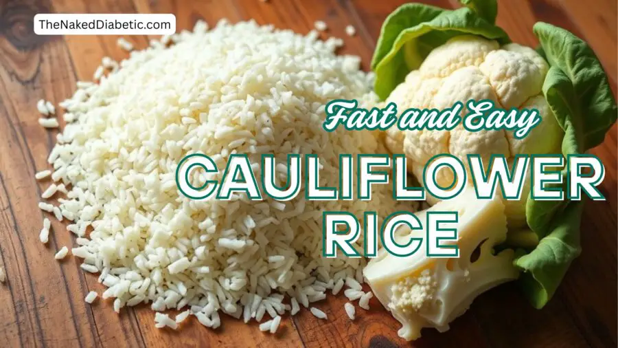 cauliflower rice in a pile