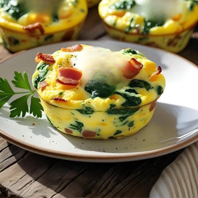 low carb cheesy egg muffin recipe