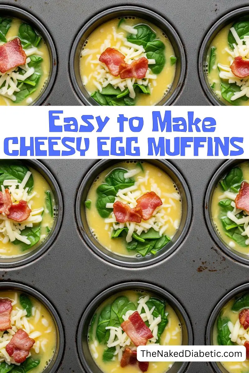 making low carb cheesy egg. =muffins