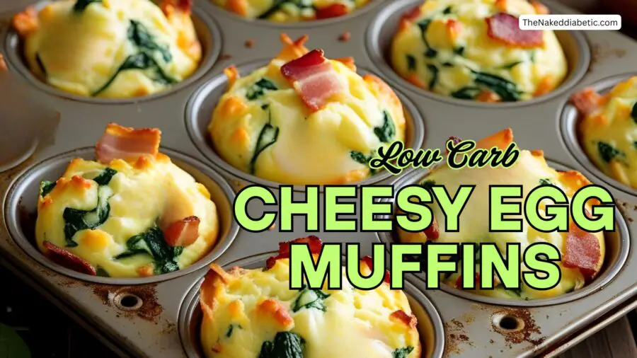 low carb cheesy egg muffins