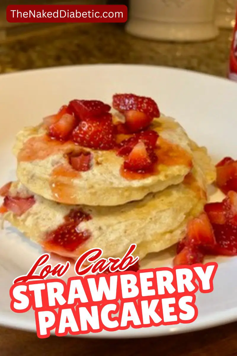 sugar free low carb strawberry pancakes