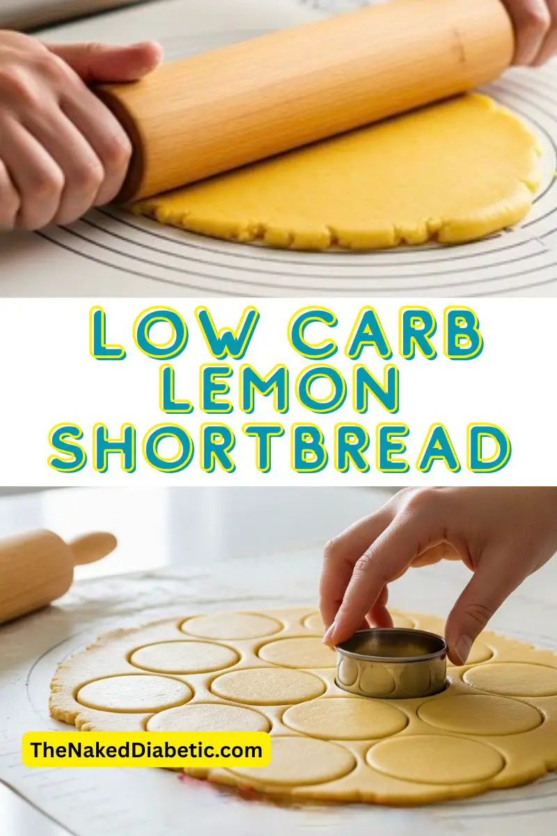 low carb lemon shortbread cookies