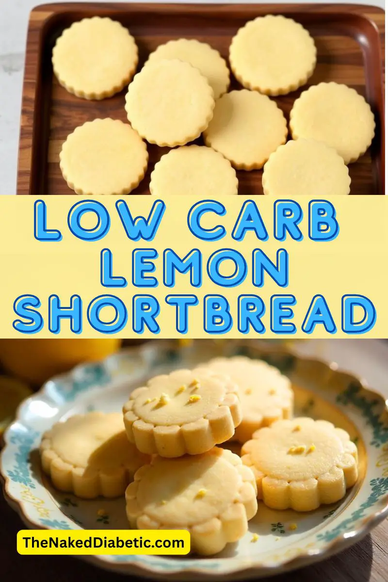 Low Carb Lemon Shortbread Cookies