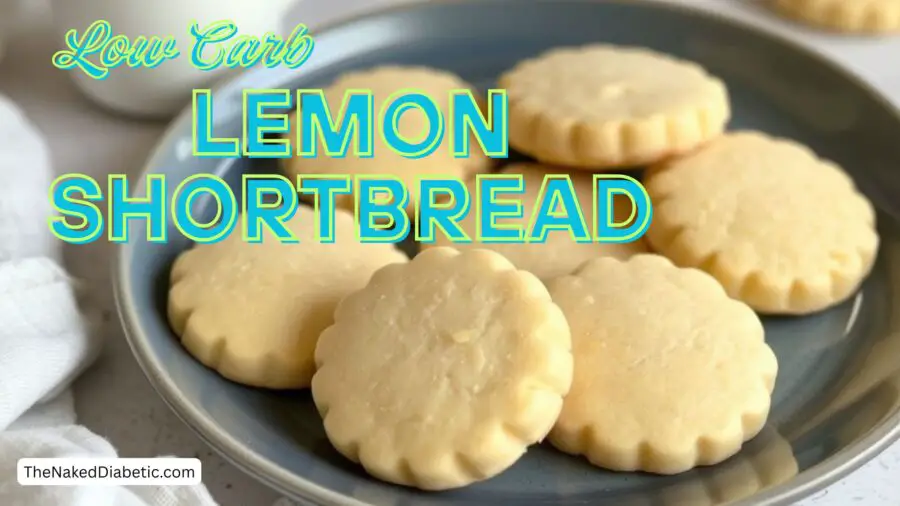 low carb lemon shortbread cookies