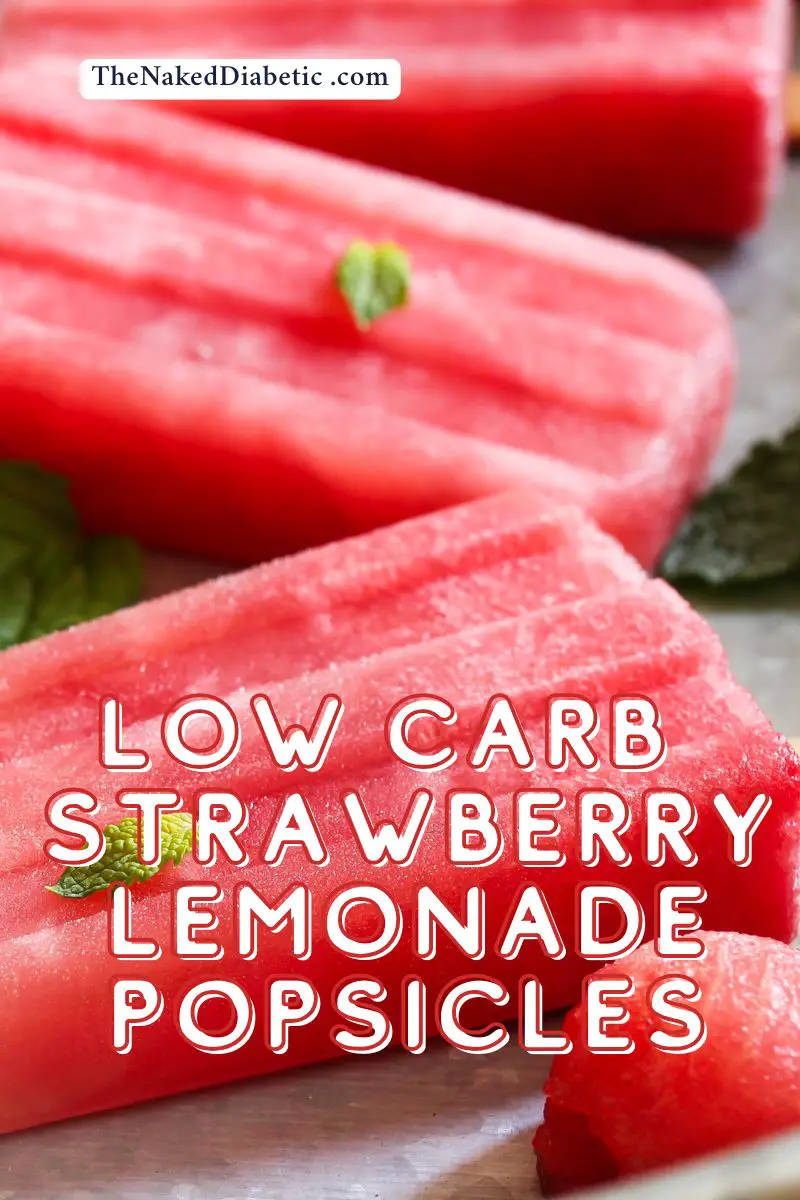 Low Carb Strawberry Lemonade Popsicles