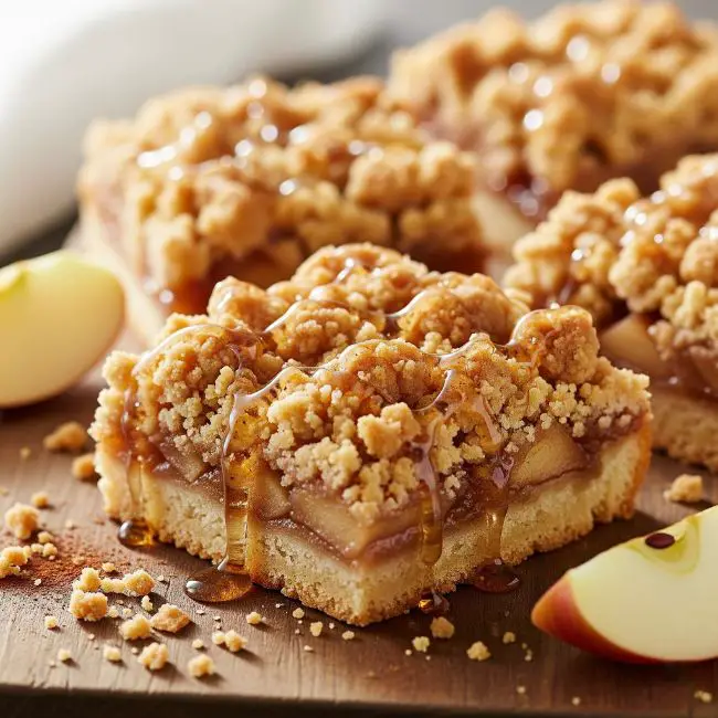 sugar free apple crumble bars