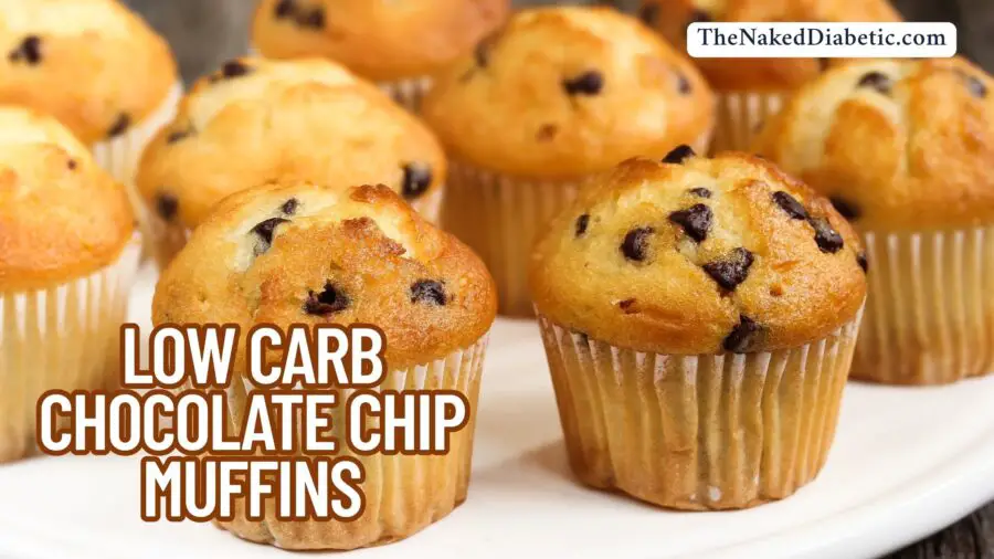 low carb chocolate chip muffins image