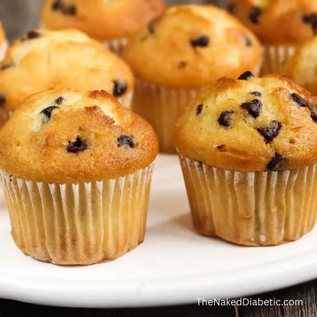 sugar free low carb chocolate chip muffins