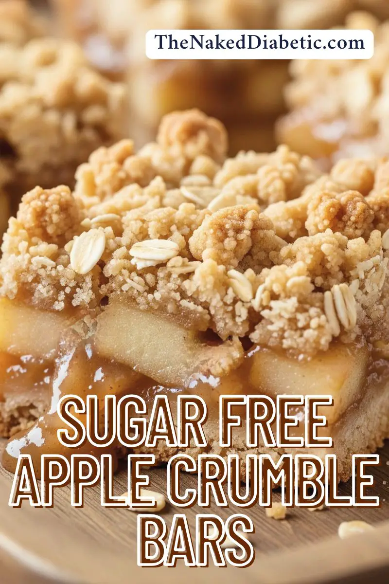 sugar free apple crumble bars