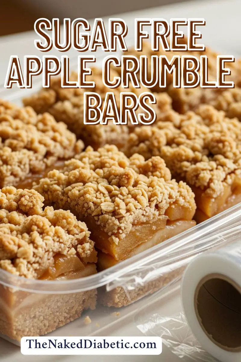 sugar free apple crumble bars