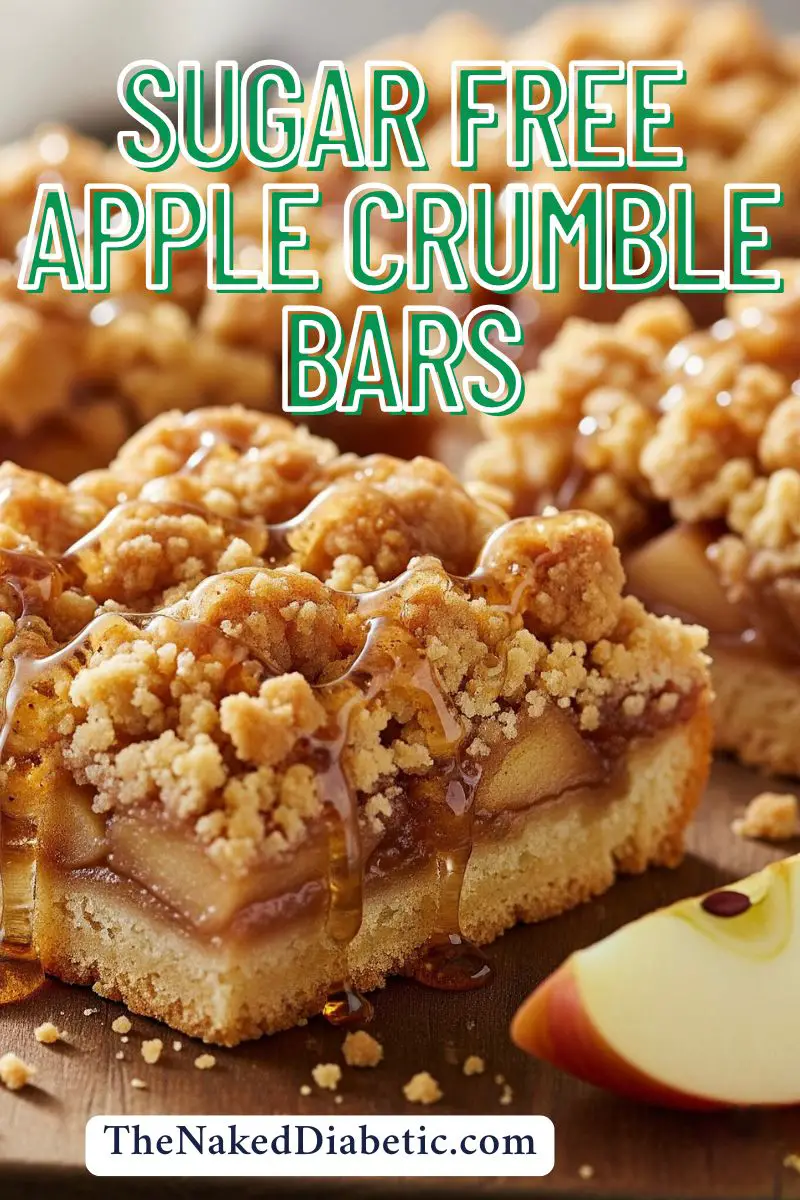 sugar free apple crumble bars