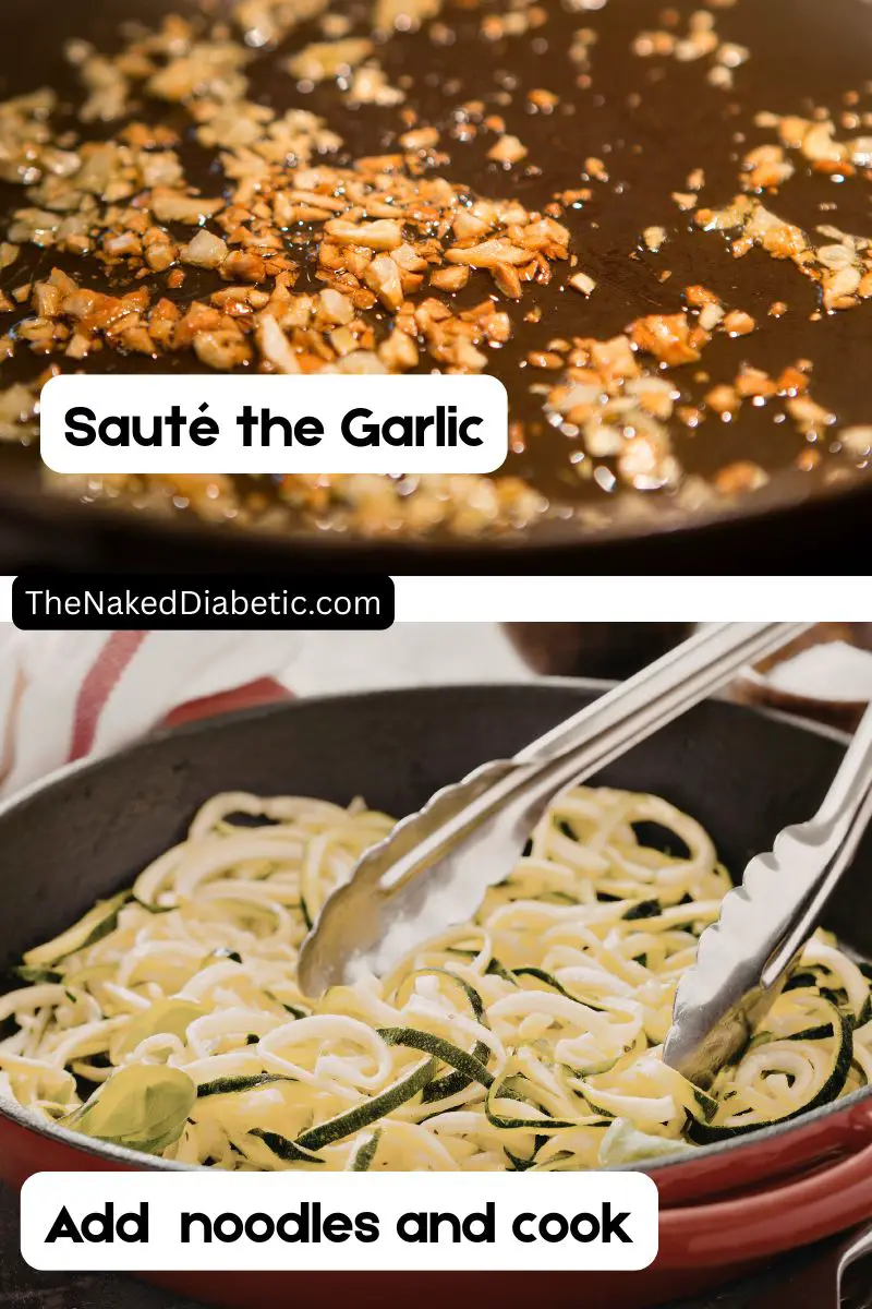 Low Carb Garlic Parmesan Zucchini Noodles