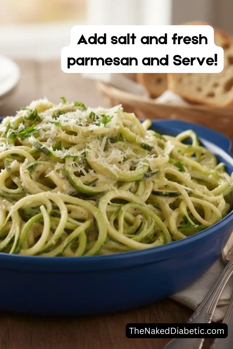 Garlic Parmesan Zucchini Noodles