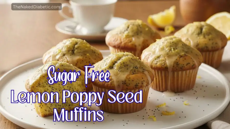 Sugar Free Lemon Poppy Seed Muffins