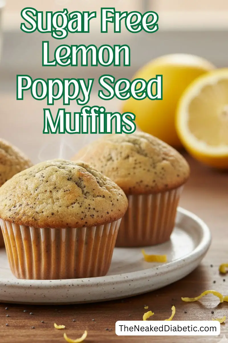 Sugar Free Lemon Poppy Seed Muffins