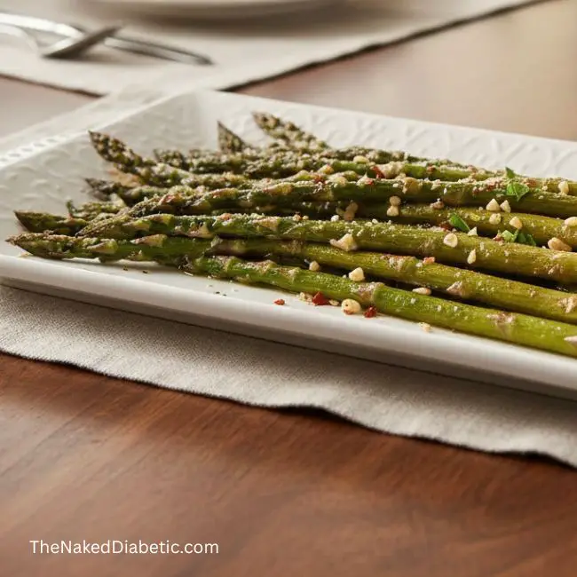 low carb garlic parmesan asparagus