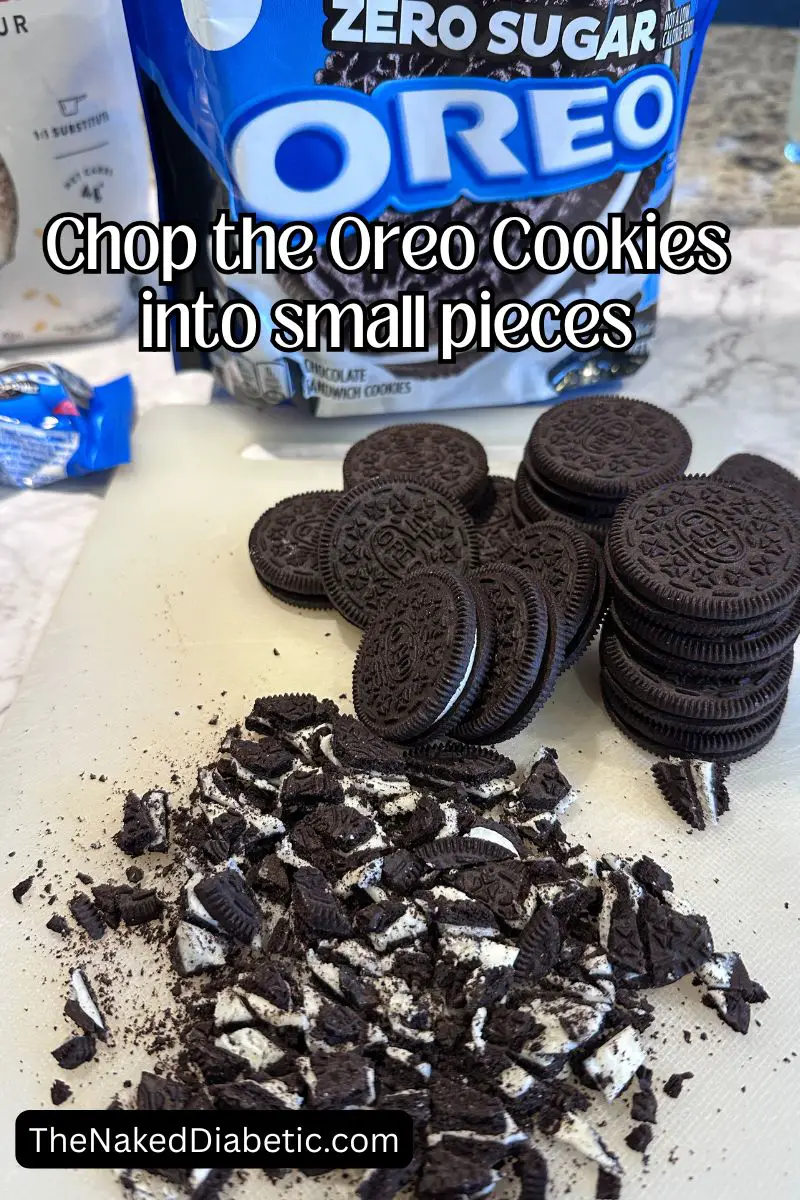 Making Sugar Free Oreo Cheesecake Cookies