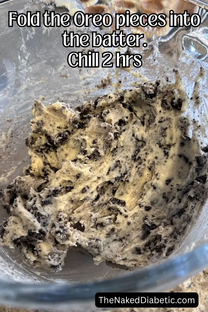 Making Sugar Free Oreo Cheesecake Cookies
